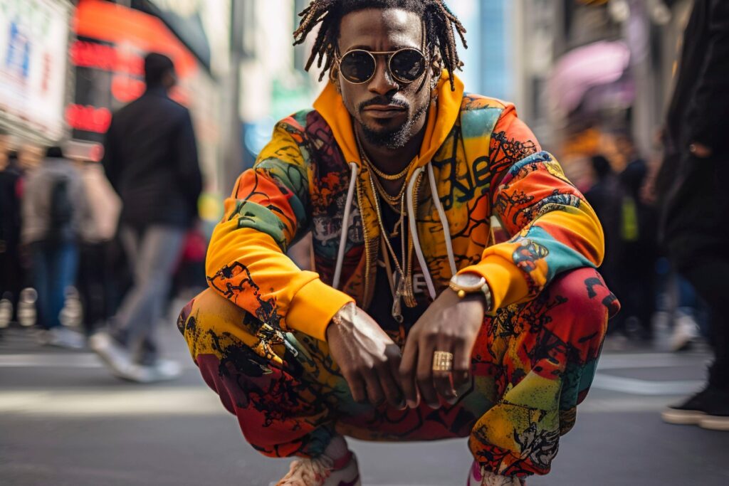 Urban hip-hop vibe for rapper inspirational quotes on Instagram