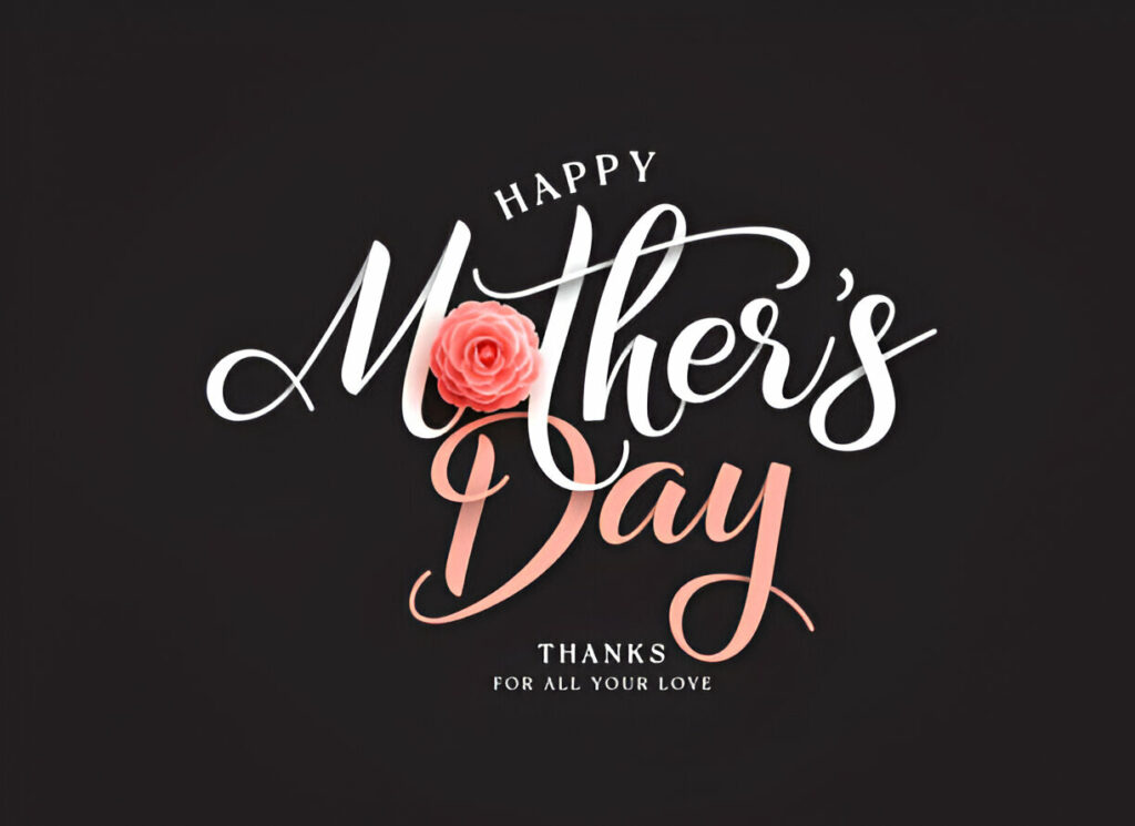 Instagram-friendly Happy Mother’s Day picture with beautiful typography