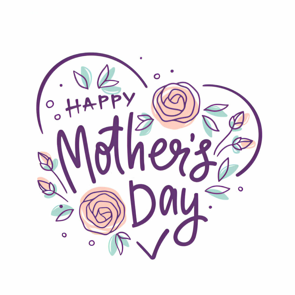 Vibrant Happy Mother’s Day image to share on Instagram with a sweet message