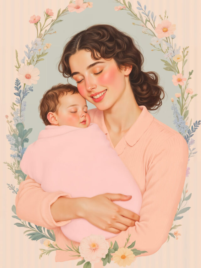 Mother's Day Card Illustration